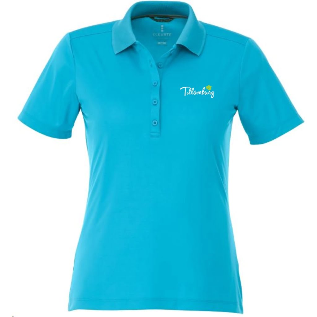 ladies dade polo aspen blue