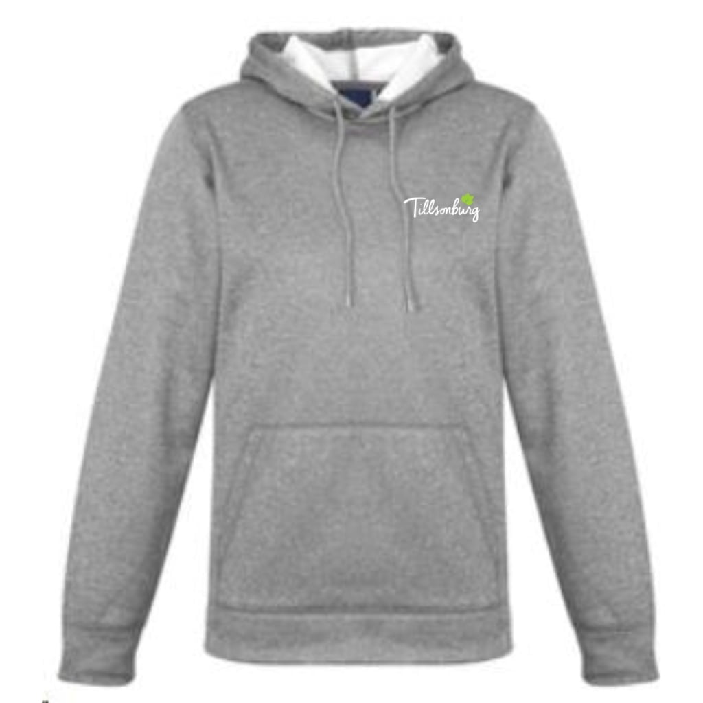 ladies hype hood grey marle