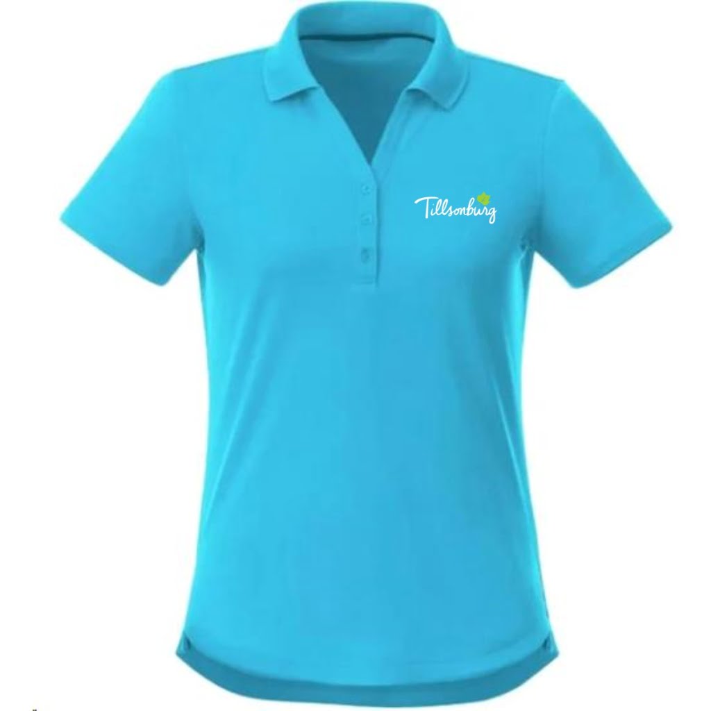 ladies otis polo aspen blue