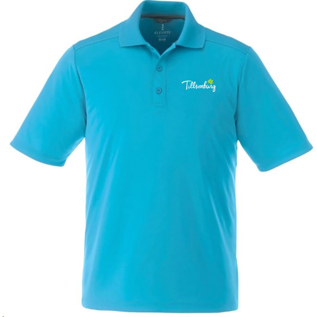 mens dade polo aspen blue