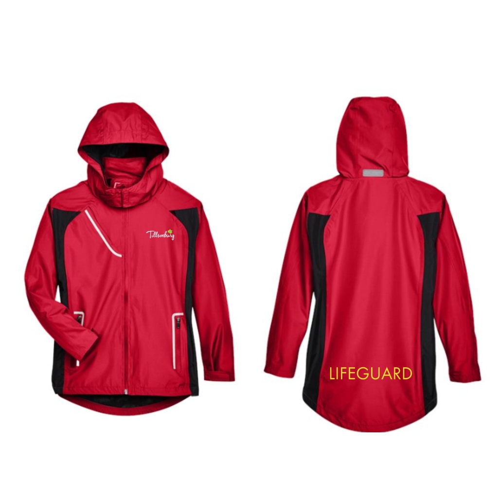 TT86W Town of Tillsonburg Lifeguard jackets sport red